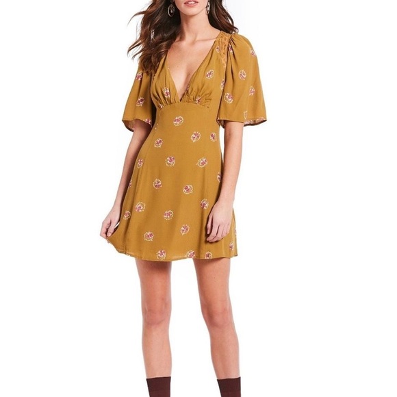 Free People Dresses & Skirts - Free People Mockingbird Embroidered Dress NWOT